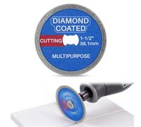 Hohean 1 rueda de corte de diamante, 1 a 0.5 pulgadas de diámetro | Diseñado para cortar hormigón, cerámica, mármol, azulejos y ladrillos, compatible con mandriles estilo Dremel EZ402