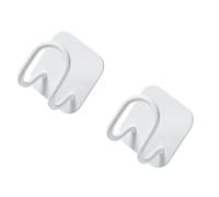 Hohopeti 2 Piezas Ganchos para Colgar Pared Estante de Almacenamiento de Pared para Tapas de Olla Blanco Acero Inoxidable sin Taladrar Optimiza Área Cocina