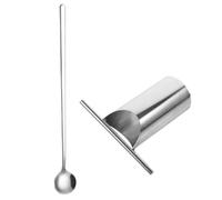 Hohopeti Cortador y Descorañador de Sandía y Melón Acero Inoxidable, Juego de 2 Piezas con Borde Circular, Herramienta para Punch de Frutas en Cocina Doméstica