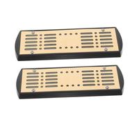 Hohopeti Humidificador de Cigarros Metálico Dorado Portátil de 2 Piezas con Retención de Humedad a Largo Plazo para Escritorio y Viaje