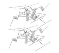 Hohopeti resortes de componentes de pinzas para el cabello, resortes de reparación para pinzas de cabello, 16 piezas, acero inoxidable, estructura en V, para pinzas de garra grandes y
