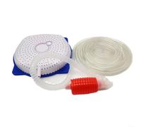HOHOVYVY Juego de desagüe de piscina,Bomba de sifón para piscinas,Juego de drenaje de agua para cubierta de piscina sobre el suelo, bomba de sifón no eléctrica y manguera