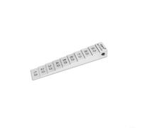 HOHOVYVY Medidor de separación de cuña de acero al carbono con escalas de 0,2 - 15 mm para medición precisa de hendiduras y espesores en el sector de la construcción y automoción (1-10 mm)