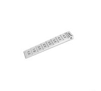 HOHOVYVY Medidor de separación de cuña de acero al carbono con escalas de 0,2 - 15 mm para medición precisa de hendiduras y espesores en el sector de la construcción y automoción (1-5 mm)