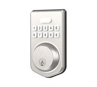 HOHOVYVY Smart Lock, Cerradura de Puerta Inteligente Apertura de Huella Digital Cerradura de Puerta, Para Puertas De Madera En Dormitorios Hoteles Oficinas Entrada Sin Llave Bloqueo de Puerta (B)