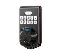 HOHOVYVY Smart Lock, Cerradura de Puerta Inteligente, Cerradura de Puerta Apertura de Huella Dactilar Cerradura de Puerta, Para Puertas De Madera En Dormitorios Hoteles Oficinas Entrada Sin Llave