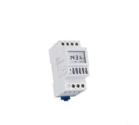 HOHOVYVY Temporizador digital NKG-5, controlador de tiempo programable 220 V CA, 16 programas de encendido/apagado, montaje en carril DIN para iluminación LED
