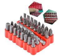 HOHXEN 33 Piezas Juego De Puntas De Destornillador, Tornillo De Seguridad A Prueba De ManipulacióN Cabeza De Taladro Hexagonal Con Soporte De Taladro De ExtensióN MagnéTica - Caja Rojo
