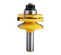 HOHXEN Fresa Reversible, Mango de 1/2" (12,7mm), Fresa para Madera para Recortadora Eléctrica, Máquina de Grabado y Fresado, Máquina de Grabado CNC