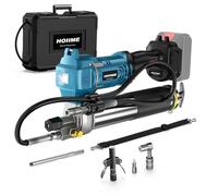 HOIIME Pistola engrasadora con batería Mak-ita de 18 V, alta eficiencia 7 oz/min, 12000 PSI, con manguera de alta presión de 100 cm, perfecta para camiones, granjas, construcción y bricolaje (sin