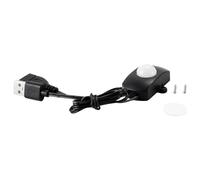 Hoite Interruptor con sensor de movimiento infrarrojo de 2 A CC, 5-24 V, interfaz USB de tira con rango de detección de 120 grados (negro)