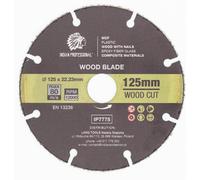 Hoja cortada de madera de diamante 125x1,5x22,23 mm