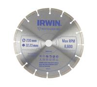 Hoja de diamante segmentada irwin® iw8087106, 230 x 22,23 mm, para co