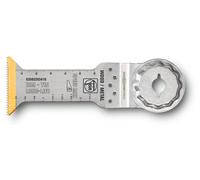 Hoja de sierra bimetálica Fein E-Cut con revestimiento de TiN, longitud 78 mm, anchura 42 mm, caja de 50 unidades | 63502203450