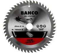 Hoja de sierra circular Bahco, 165 mm, con dentadura especial para laminados y maderas duras