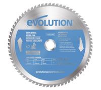 Hoja de sierra circular de inglete Evolution T255TCT-70MS de 255 mm (también conocida como hoja de sierra de carburo de tungsteno)
