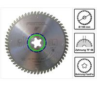 Hoja de sierra circular especial Festool 190 x 2,6 FF TF58 190 mm 58 dientes (492051)