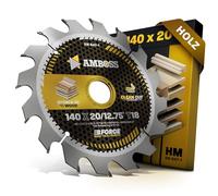 Hoja de sierra circular HM 190x30 20 Z56 de cambio de dientes para madera - Corte súper fino. Hoja de sierra AMBOSS WERKZEUGE® de 190 mm + anillo reductor 20 30 mm. 190x30 190x20 compatible con Bosch