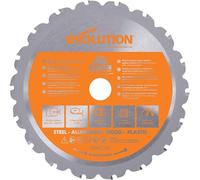 Hoja de sierra de carburo de tungsteno (TCT) Evolution RAGE, de 165 mm de longitud y 18 dientes, para sierras de cadena de uso general
