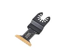 Hoja de Sierra Recta 44mm Titanio HSS para Herramienta Multifunción | Recubrimiento de titanio y escala de medición integrada para cortes precisos en madera y metal.