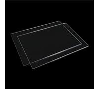 Hoja plana de plástico 3 láminas de cloruro polivinilo altamente transparentes, plástico PVC 0, a 2 mm, transparente for manualidades y enseñanza escolar(200x200x1mm)