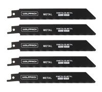 Hoja Sierra Sable Para Metales 152 mm. 18 Tpi. 5 Piezas. Sierra Hierro Aluminio, Cobre, Plastico