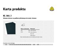 Hojas abrasivas klingspor kl381j, 230mm x 280mm, grano 320, para lijad