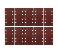 Hojas de Lija Rectangular Flocada de 8 Agujeros, 185x93 MM | Abrasivo Autoadhesivo, Patrón de Extracción de Polvo, para Metal Oxidado y Superficies Pintadas