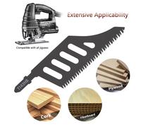 Hojas de sierra caladora T-Shank extra largas para corte de madera y aluminio dientes finos y gruesos máxima precisión ideal para espacios reducidos cortes curvos trabajos detallados resistente y 1PCS