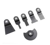 Hojas de Sierra Oscilante, Juego de Hojas Multiherramienta de 6 Piezas, Accesorios de Herramienta Oscilante Multiherramienta para Bosch, Makita, Fein, Worx, Dewalt, Dremel,