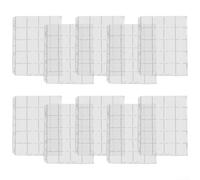 Hojas transparentes de PVC para monedas, 20 bolsillos por página, ranuras de 52 mm para almacenamiento de insignias de medallas de fichas, compatible con carpetas estándar de 9 anillas, suministros de