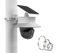 HOLACA Soporte de cámara para eufy Security SoloCam S340, soporte de mástil para eufy Security SoloCam S340, soporte de mástil + cubierta de cámara