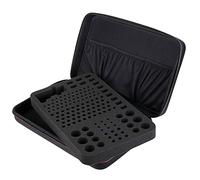 Holdes Organizador de Almacenamiento de batería Negro - de Almacenamiento para batería doméstica con Carcasa rígida, Resistente al Agua, de Almacenamiento de batería EVA, Negro, Pilas no