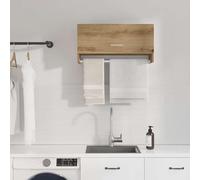 Holekex Armario de madera de roble Artisan, 70 x 32,5 x 35 cm, con barra para colgar y espacio de almacenamiento para dormitorio, pasillo, habitación infantil, habitación juvenil, armario, sistema de