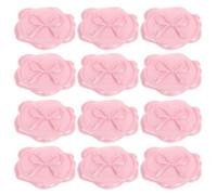 Holibanna 12 Piezas Pegatinas de Sello de Cera Lazo, Pegatinas Adhesivas de Sello de Cera 3d Autoadhesivas, Rosa, Elegante, Acabado Perlado, para Invitaciones de Boda, Tarjetas