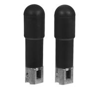 Holibanna 2 Piezas Manija Plegable para Torno y Fresadora, Mango de Herramienta de Plástico Negro Volante de Sujeción Resistente y Diseño Compacto