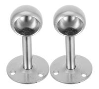 Holibanna 2 Piezas Soporte Central Barra de Tensión Percha de Varilla de Metal 80mm Acero Inoxidable Plata, Fácil Instalación, Ahorro de Espacio, para Techos y Apartamentos Pequeños