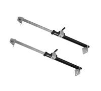 Holibanna 2 Piezas Soporte Telescópico para Ventanas de Aleación de Aluminio Negro, Compatible Ventanas de Plástico y Acero, Estabilidad Mejorada para Edificios Residenciales y Hospitales