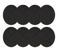 Holibanna Almohadillas Ignífugas Aislante Térmico Reutilizable para Quemador de Incienso, Tapete Porta Incienso de Algodón Ignífugo y Aluminio, Diámetro 8.5 Cm, 8 Unidades para Hogar,