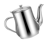 Holibanna Colador Recipiente de Acero Inoxidable de 24 Oz de Aceite con Filtro para Separar Aceite y Residuos para Almacenamiento en Cocina y Uso Doméstico