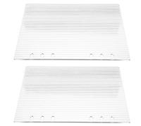 Holibanna Cubierta Adecuado para Planificador Escolar y Diario de Viaje de Carpeta de Acrílico Transparente para Hojas Sueltas Recargable, 2 Piezas, Ligera y Protectora