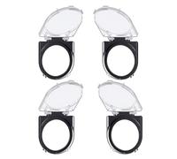 Holibanna Cubierta Protectora del Botón Pulsador de Plástico Transparente, Pack de 4 Unidades, para Interruptores de Control en Edificios Públicos