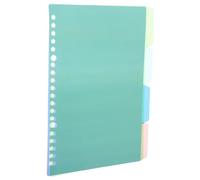 Holibanna de Separadores de Carpeta de Plástico Pp con Pestañas 10 Conjuntos Diseño Original, 4 Páginas por Set, Tamaño B5 para Cuaderno de Notas Adecuado para Archivos y Investigación