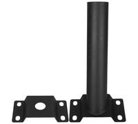 Holibanna luz de soporte para exteriores Soporte de montaje para farola solar negro Acero compatible con LED para exterior