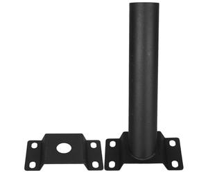 Holibanna luz de soporte para exteriores Soporte de montaje para farola solar negro Acero compatible con LED para exterior