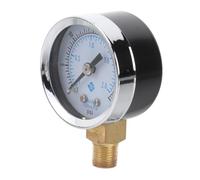 Holibanna Manómetro de Vacío Carcasa Metálica Resistente 0-30 Psi Mini y Portátil para Medición Precisa para Compresor de Aire y Gas en Sistemas Industriales
