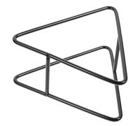 Holibanna Organizador para Cocina Posavasos de Hierro Negro y Hogar | Formato Cuadrado y Redondo, , Soporte para Coaster y Bandeja, Estante de Almacenamiento