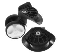 Holibanna Ruedas Giratorias para Maleta Pequeño Recambio Plástico Rueda De Equipaje Reparación Viaje 360 Grados Rotación Accesorios Reemplazo Negro Compacta