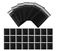 HOLIDYOYO 100 Sobres Acolchados Impermeables Negros de PE Burbujas en Ambos Lados y Cierre Autoadhesivo para Transporte y Oficina, Protección Resistente y Segura