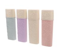 HOLIDYOYO 4 Unidades De Contenedor Portátil De Viaje para Cepillos De Dientes Soporte Decorativo para Cepillos De Dientes Soporte para De para Baño Organizador De